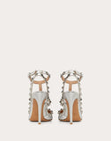 WOMEN'S VALENTINO GARAVANI ROCKSTUD METALLIC ANKLE STRAP PUMP 100 MM
