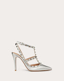WOMEN'S VALENTINO GARAVANI ROCKSTUD METALLIC ANKLE STRAP PUMP 100 MM