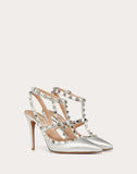 WOMEN'S VALENTINO GARAVANI ROCKSTUD METALLIC ANKLE STRAP PUMP 100 MM