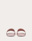 WOMEN'S VALENTINO GARAVANI VLTN RUBBER SLIDE SANDAL LIGHT PINK
