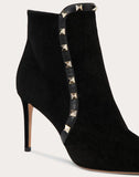 WOMEN'S VALENTINO GARAVANI ROCKSTUD SUEDE ANKLE BOOT 85 MM