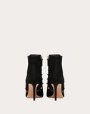 WOMEN'S VALENTINO GARAVANI ROCKSTUD SUEDE ANKLE BOOT 85 MM