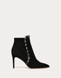 WOMEN'S VALENTINO GARAVANI ROCKSTUD SUEDE ANKLE BOOT 85 MM