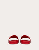WOMEN'S VALENTINO GARAVANI VLTN RUBBER SLIDE SANDAL RED