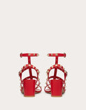 WOMEN'S VALENTINO GARAVANI ROCKSTUD CAGED SANDAL 60MM PURE RED