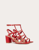 WOMEN'S VALENTINO GARAVANI ROCKSTUD CAGED SANDAL 60MM PURE RED