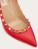 WOMEN'S VALENTINO GARAVANI ROCKSTUD GRAINY LEATHER PUMP 85 MM