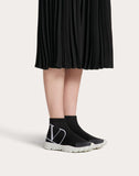 WOMEN'S VALENTINO GARAVANI VLOGO SOCK SNEAKER BLACK