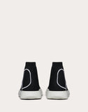 WOMEN'S VALENTINO GARAVANI VLOGO SOCK SNEAKER BLACK