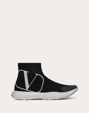 WOMEN'S VALENTINO GARAVANI VLOGO SOCK SNEAKER BLACK