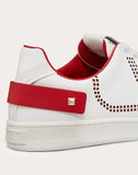 WOMEN'S VALENTINO GARAVANI LEATHER BACKNET SNEAKER RED