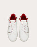WOMEN'S VALENTINO GARAVANI LEATHER BACKNET SNEAKER RED