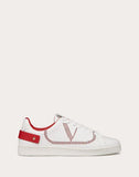 WOMEN'S VALENTINO GARAVANI LEATHER BACKNET SNEAKER RED