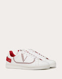 WOMEN'S VALENTINO GARAVANI LEATHER BACKNET SNEAKER RED