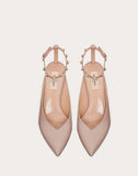 WOMEN'S VALENTINO GARAVANI ROCKSTUD HYPE CALFSKIN PUMP 60 MM POUDRE