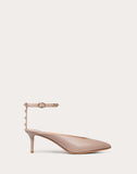 WOMEN'S VALENTINO GARAVANI ROCKSTUD HYPE CALFSKIN PUMP 60 MM POUDRE