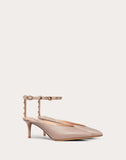 WOMEN'S VALENTINO GARAVANI ROCKSTUD HYPE CALFSKIN PUMP 60 MM POUDRE