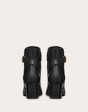 WOMEN'S VALENTINO GARAVANI VLOGO GRAINY LEATHER ANKLE BOOT 60 MM BLACK