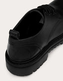 WOMEN'S VALENTINO GARAVANI VLOGO CALFSKIN DERBY 35 MM BLACK