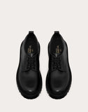 WOMEN'S VALENTINO GARAVANI VLOGO CALFSKIN DERBY 35 MM BLACK
