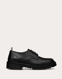WOMEN'S VALENTINO GARAVANI VLOGO CALFSKIN DERBY 35 MM BLACK