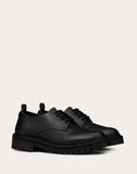 WOMEN'S VALENTINO GARAVANI VLOGO CALFSKIN DERBY 35 MM BLACK