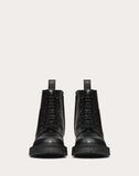 WOMEN'S VALENTINO GARAVANI VLOGO COMBAT BOOT 35 MM BLACK