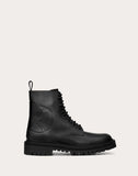 WOMEN'S VALENTINO GARAVANI VLOGO COMBAT BOOT 35 MM BLACK