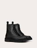 WOMEN'S VALENTINO GARAVANI VLOGO COMBAT BOOT 35 MM BLACK