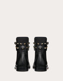 WOMEN'S VALENTINO GARAVANI ROCKSTUD GRAINY CALFSKIN LEATHER ANKLE BOOT BLACK