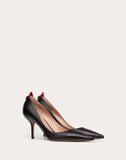 WOMEN'S VALENTINO GARAVANI CALFSKIN PUMP WITH KARUNG DETAIL 80 MM