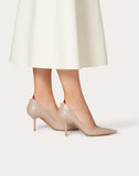 WOMEN'S VALENTINO GARAVANI CALFSKIN PUMP WITH KARUNG DETAIL 80 MM