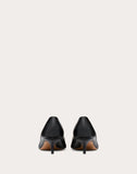 WOMEN'S VALENTINO GARAVANI VLOGO CALFSKIN PUMP 45 MM BLACK