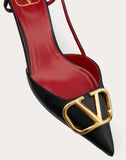 WOMEN'S VALENTINO GARAVANI VLOGO CALFSKIN SLINGBACK PUMP 40 MM