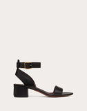 WOMEN'S VALENTINO GARAVANI VLOGO COWHIDE SANDAL 45 MM