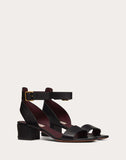 WOMEN'S VALENTINO GARAVANI VLOGO COWHIDE SANDAL 45 MM