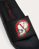 MEN'S VALENTINO GARAVANI  UNDERCOVER SLIDE SANDALS BLACK