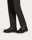 MEN'S VALENTINO GARAVANI VLOGO BOOTS IN CALFSKIN LEATHER WITH SHEARLING LINING