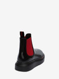 MEN'S ALEXANDER McQUEEN HYBRID CHELSEA BOOT BLACK/RED