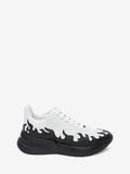 MEN'S ALEXANDER McQUEEN OVERSIZED RUNNER OPTIC WHITE/BLACK