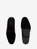 MEN'S ALEXANDER McQUEEN VELVET SLIPPER BLACK/SILVER