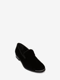MEN'S ALEXANDER McQUEEN VELVET SLIPPER BLACK/SILVER