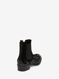 MEN'S ALEXANDER McQUEEN FLAME CUBAN HEEL BOOT BLACK