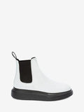 WOMEN'S ALEXANDER McQUEEN HYBRID CHELSEA BOOT WHITE/BLACK