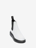 WOMEN'S ALEXANDER McQUEEN HYBRID CHELSEA BOOT WHITE/BLACK