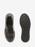 WOMEN'S ALEXANDER McQUEEN HYBRID LACE UP BLACK/SILVER