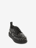 WOMEN'S ALEXANDER McQUEEN HYBRID LACE UP BLACK/SILVER