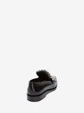 WOMEN'S ALEXANDER McQUEEN PUNK FRINGE MOCCASIN BLACK/SILVER