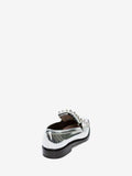 WOMEN'S ALEXANDER McQUEEN PUNK FRINGE MOCCASIN SILVER