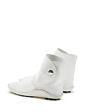 WOMEN'S LANVIN LEATHER OPANKA ANKLE BOOT WHITE